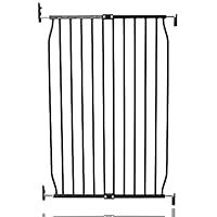 Safetots Extra Tall Eco Screw Fit Baby Gate, Black, 70cm - 80cm, Extra Tall Gate 100cm in Height, Can be extended to 140cm, Stair Gate for Baby, Screw Fitted Safety Gate, Easy Installation