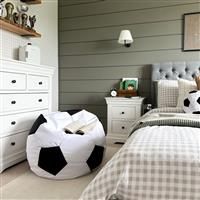 Rucomfy Football Bean Bag Chair - Black