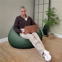 Rucomfy Fabric Snug Slouchbag Beanbag - Moss Green