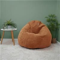 Rucomfy Fabric Snug Slouchbag Beanbag - Rust