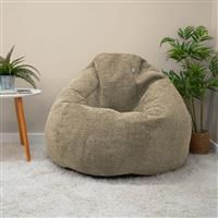 Rucomfy Fabric Snug Slouchbag Beanbag - Light Brown