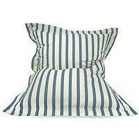 Rucomfy Indoor/Outdoor Striped Giant Squarbie Adult Beanbag