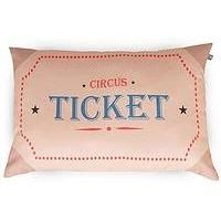 rucomfy Beanbags Patterned Cushion, Pre-Filled Decorative Nursery Pillow, Machine Washable and Removable Cover, Cosy Themed Accent Cushion for Bedroom or Playroom - Cirque Chic (40x60cm)
