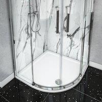 Quadrant Resin Stone Shower Tray White Finish 1000 x 1000 mm