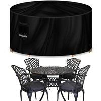 Futura Outdoor Rattan Garden Furniture Covers Waterproof Extra Heavy Duty 600D Oxford Fabric Rip Resistant with PVC Lined Backing, Air Vents and UV Safe