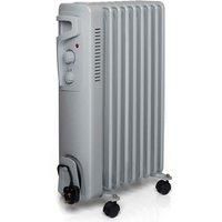 Futura Oil Filled Radiators Free Standing 2000W, 9 Fin Electric Oil Heater with 3 Heat Settings, Electric Heater Energy Efficient Thermostat, Oil Filled Radiator Ideal for Home and Office Use