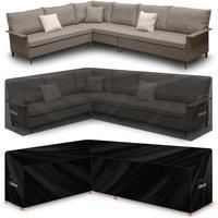 Futura Premium L Shaped Garden Furniture Covers Waterproof 222x286x80cm, Heavy Duty 600D Oxford Fabric Outdoor Table, Patio & Rattan Garden Furniture Covers, PVC Lined, Air Vents and UV Safe