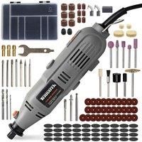 Terratek Corded Rotary Tool 120Pc Accessory Set, 135W Variable Speed 8000-33000RPM, Ideal for DIY Projects, Woodwork, Hobby Craft & Dremel Multi Tool Compatible