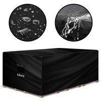 Futura Rectangular Garden Furniture Covers Waterproof 170x94x71cm, 420D Oxford Fabric Outdoor Table, Rattan & Patio garden furniture covers, PVC Lined, Air Vents and UV Safe