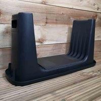 Black / Grey Plastic Garden Planting 2-1 Kneeler, Stool and Storage