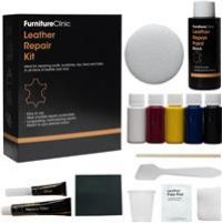 Furniture Clinic Complete Leather Repair Kit (Black) | For Sofas, Car Seats, Furniture, Chairs of Leather - Patch, fill and touch up scratches, tears and other damaged areas