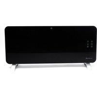 Rediffusion Smart Glass Panel Heater 2000W, Works with Alexa & Google Assistant, Smart App Control, Wall Mount or Free Standing, Fast Heating, Overheat Protection - RED2000GB, Black