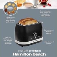 Ella 2 Slice Matte Black Toaster