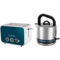 Russell Hobbs Distinctions Kettle & Toaster Set, Ocean Blue, DISTOB