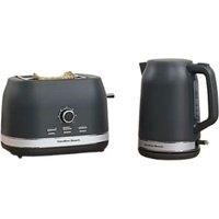 Hamilton Beach, Ella Kettle & Toaster Set, Charcoal, HBELLAMCH