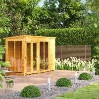 Power Pent 10' x 4' Summerhouse, Brown