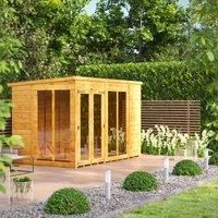 Power Pent 10' x 6' Summerhouse, Brown