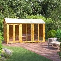 Power Apex 12' x 6' Summerhouse, Brown