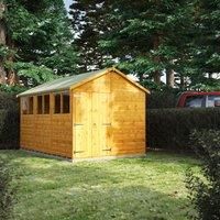 Power Apex Shed 12' x 8' - Double Doors