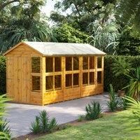 Power Apex Potting Shed 14' x 6' - Double Doors