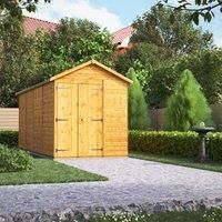 Power Windowless Apex Shed 16' x 6' Double Door