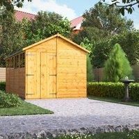 Power Apex Shed 16' x 8' - Double Doors
