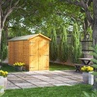 Power Windowless Apex Shed 18' x 4' - Double Door