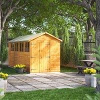 Power Apex Shed 18' x 6' Double Door