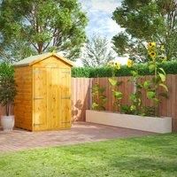 Power Windowless Apex Shed 4' x 4' - Double Door