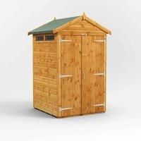 Power Apex Security Shed 4' x 4' - Double Doors