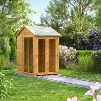 Power Apex 4' x 6' Summerhouse, Brown