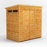 Power Pent 6' x 4' Security Shed, Brown