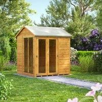 Power Apex 6' x 6' Summerhouse, Brown
