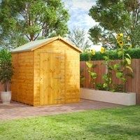 Power Windowless Apex Shed 6' x 6 6'