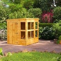 Power Pent Potting Shed 6' x 6' in Natural Timber