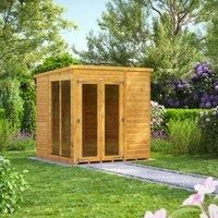 Power Pent 6' x 6' Summerhouse, Brown