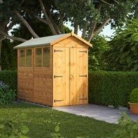 Power Apex Shed 8' x 4' Double Door