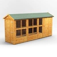 Power Apex Potting Shed Combi including 4ft Side Store 14' x 4'