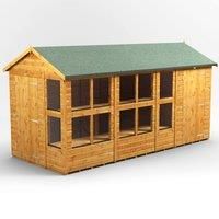 Power Apex Potting Shed Combi including 4ft Side Store 14' x 6'