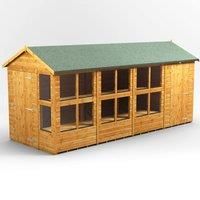 Power Apex Potting Shed Combi including 4ft Side Store 16' x 6'