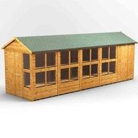 Power Apex Potting Shed Combi including 4ft Side Store 20' x 6'