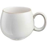 Cooks Professional Set of 4 Mugs | 490ml Stoneware Coffee Mugs | Extra Large Ceramic Mugs for Hot Drinks | Microwave & Dishwasher Safe | Nordic White