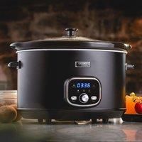 8L Digital Slow Cooker & Glass Lid, 2 Heat Settings Including Delay & Keep Warm Function by Cooks Professional… (8L)