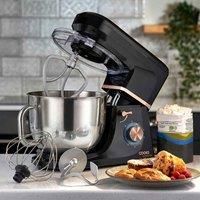Food Baking Stand Mixer 8 Speed 7 Litre Mixing Bowl 1200W - Black / Copper
