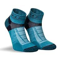 Hilly, Trail, Off Road - Quarter - Med Cushioning, Turquoise/Navy, L