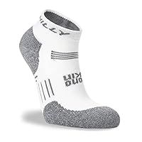 Hilly Unisex Supreme - Quarter Max Cushioning, Running Sock, White/Grey Marl, XL UK