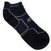 Hilly, Twin Skin, Anti Blister- Socklet - Med Cushioning, Black/Anthracite, L