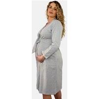 Grey Maternity & Nursing Dressing Gown