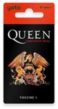 YOTO Queen: Greatest Hits Volume 1 – Kids Musical Card for Use with Player & Mini All-in-1 Audio Device, Screen-Free Listening with Fun Singalong Songs for Playtime, Parties & Travel, Ages 6+