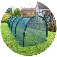 GardenSkill Chicken Coop Tunnel & Hen House Run + Shade Cover | Rabbit Hutch Guinea Pig Cage Playpen Protection Enclosure for Outdoor Garden with Detachable Rain Guard Blanket (5 x 1m)